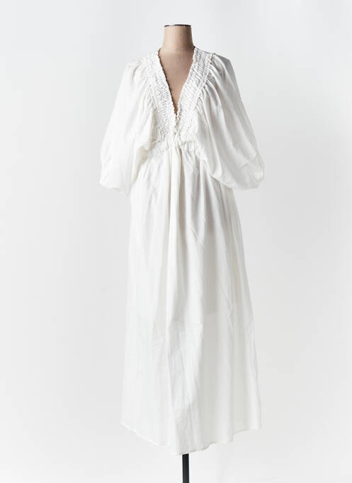 Robe longue blanc ANGELA DAVIS pour femme