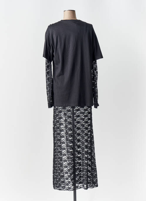 Robe longue noir LUMINA pour femme