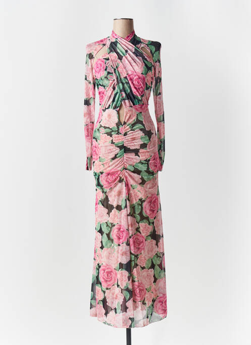 Robe longue rose LUMINA pour femme