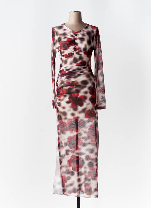 Robe longue rouge LUMINA pour femme