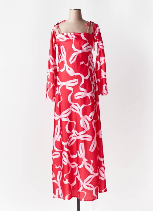 Robe longue rouge LUMINA pour femme