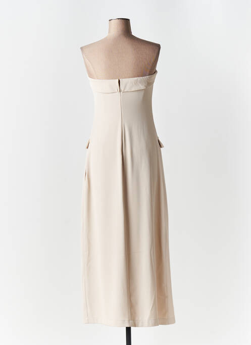 Robe mi-longue beige ANGELA DAVIS pour femme