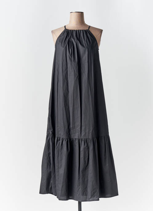 Robe mi-longue noir ANGELA DAVIS pour femme