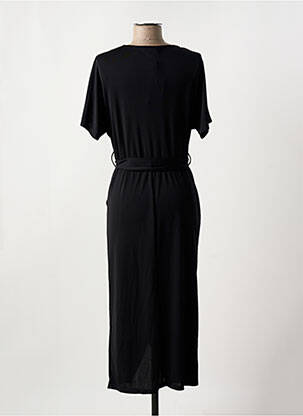 Robe mi-longue manches courtes manches courtes noir DIANA GALLESI femme