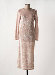 Robe longue manches longues manches longues or CIVICO 1 femme
