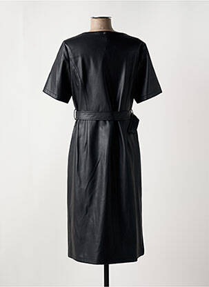 Robe mi-longue manches courtes manches courtes noir DIANA GALLESI femme