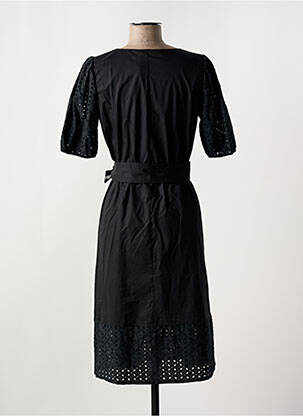 Robe mi-longue manches courtes manches courtes noir DIANA GALLESI femme