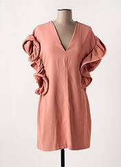 Robe courte orange ANGELA DAVIS pour femme seconde vue