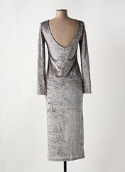 Robe longue gris CIVICO 1 pour femme seconde vue