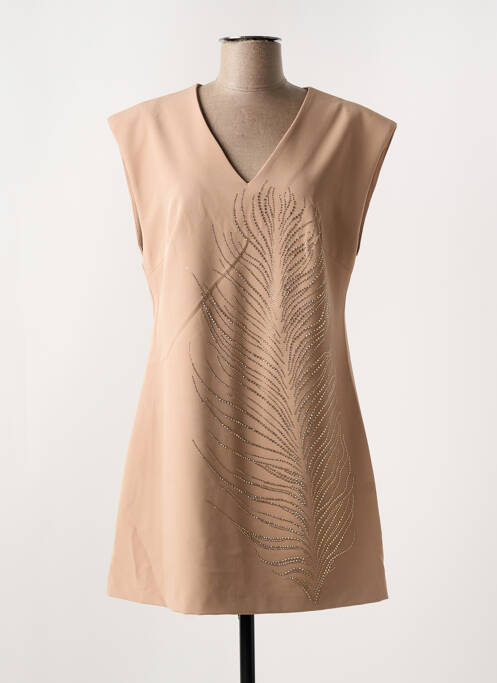 Robe courte beige CIVICO 1 pour femme