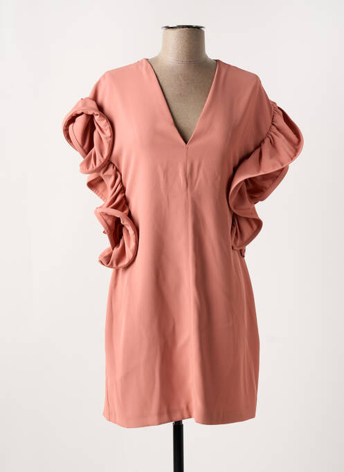 Robe courte orange ANGELA DAVIS pour femme