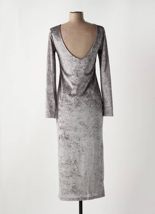 Robe longue gris CIVICO 1 pour femme