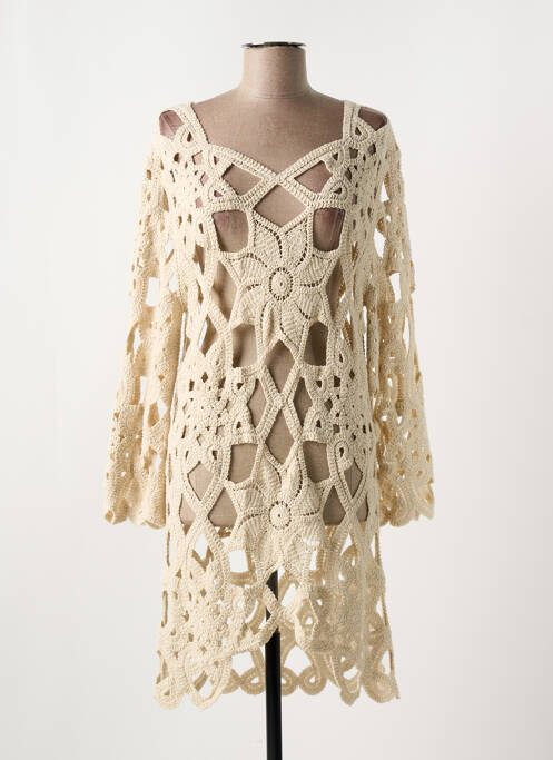 Robe mi-longue beige ALTAMIRA pour femme