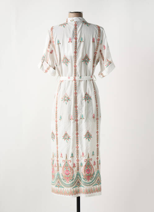 Robe mi-longue blanc ALTAMIRA femme