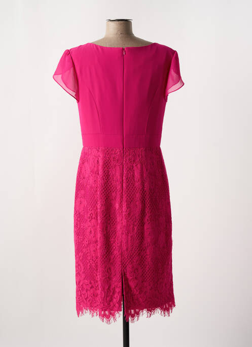 Robe mi-longue rose FASHION NEW YORK pour femme