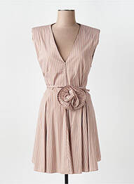 Robe courte sans manche sans manche rose KING KONG femme