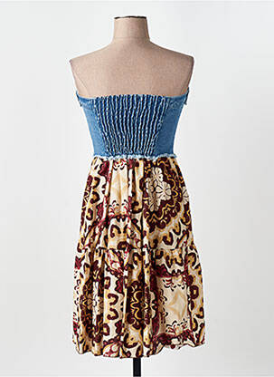 Robe courte sans manche sans manche bleu ANGELA DAVIS femme