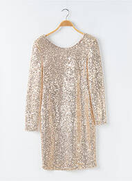 Robe courte manches longues manches longues or CIVICO 1 femme
