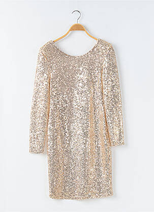 Robe courte manches longues manches longues or CIVICO 1 femme