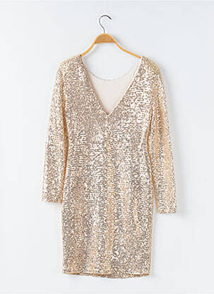 Robe courte manches longues manches longues or CIVICO 1 femme