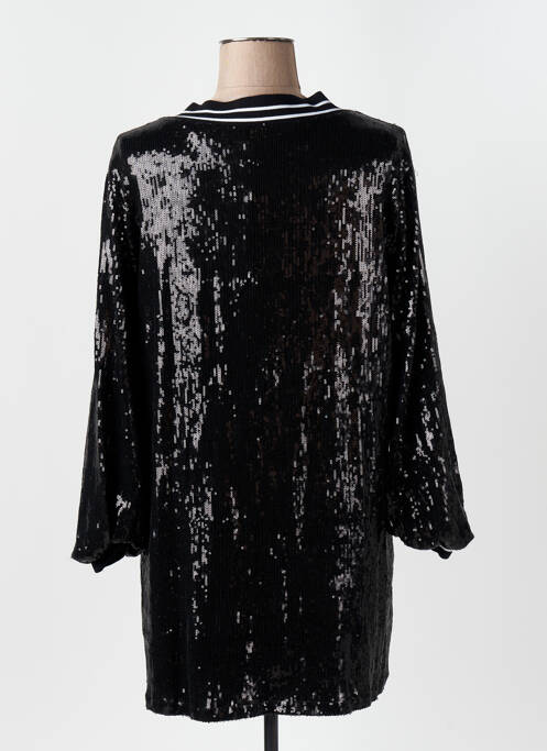Robe courte manches longues manches longues noir CIVICO 1 femme