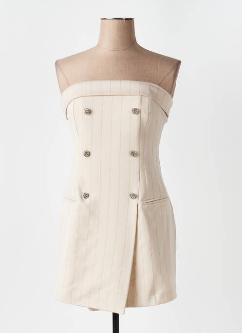 Robe courte beige ANGELA DAVIS pour femme