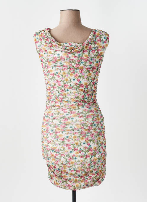 Robe courte jaune LUMINA pour femme