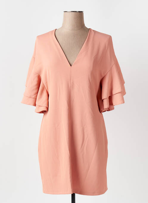 Robe courte orange ANGELA DAVIS pour femme