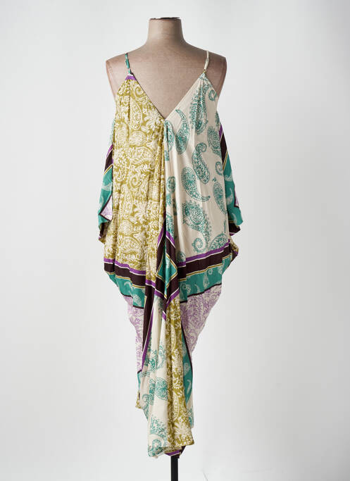 Robe longue beige LUMINA pour femme