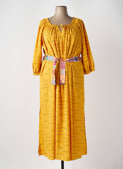 Robe longue jaune ALTINA femme