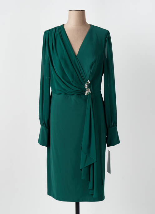 Robe mi-longue vert FASHION NEW YORK pour femme