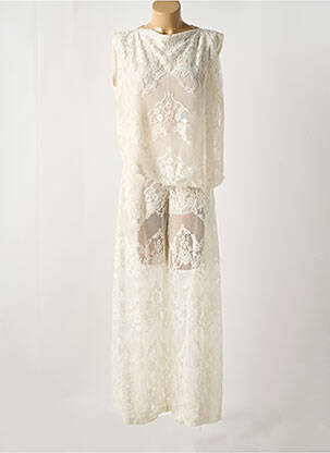 Ensemble pantalon bas pantalon beige ANGELA DAVIS femme