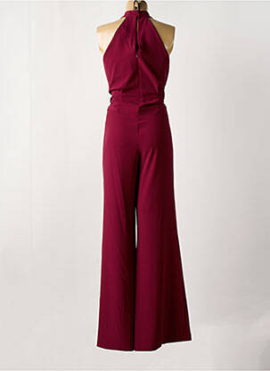 Combi-pantalon fermeture zippée au dos sans manche rouge ANGELA DAVIS femme