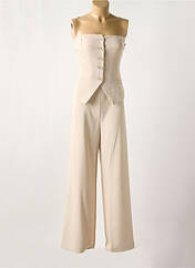 Combi-pantalon beige ANGELA DAVIS pour femme seconde vue