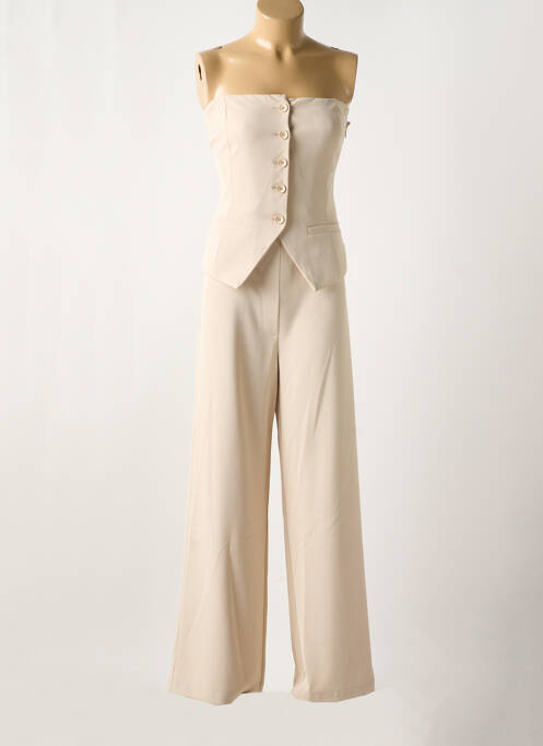Combi-pantalon beige ANGELA DAVIS pour femme