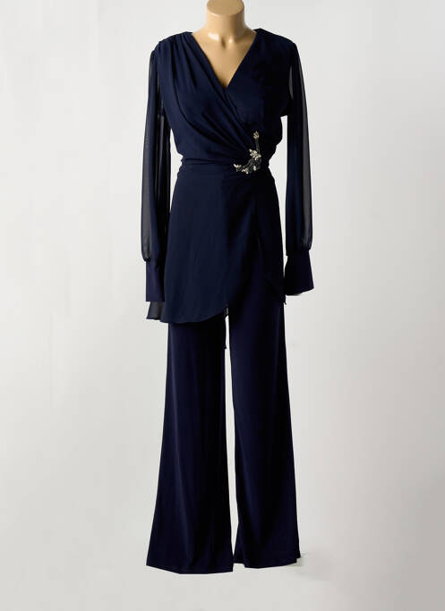 Combi-pantalon bleu FASHION NEW YORK pour femme