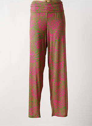 Pantalon droit stretch taille normale vert DIANA GALLESI femme