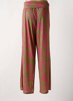Pantalon droit stretch taille normale vert DIANA GALLESI femme