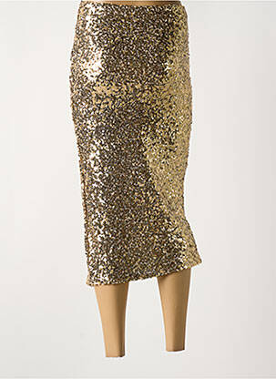 Jupe longue taille normale or ANGELA DAVIS femme