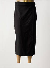 Jupe longue coupe droite noir ANGELA DAVIS femme
