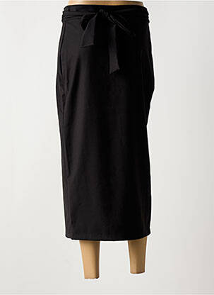 Jupe longue coupe droite noir ANGELA DAVIS femme