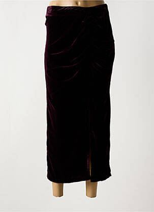 Jupe longue coupe droite violet CIVICO 1 femme
