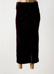 Jupe longue coupe droite violet CIVICO 1 femme