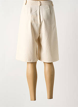 Bermuda coupe droite taille normale beige ANGELA DAVIS femme