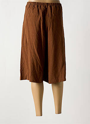 Bermuda tissage popeline taille normale marron ALTAMIRA femme
