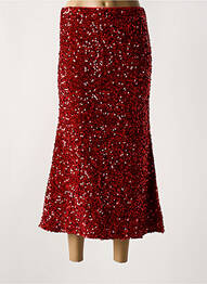 Jupe longue coupe droite rouge CIVICO 1 femme