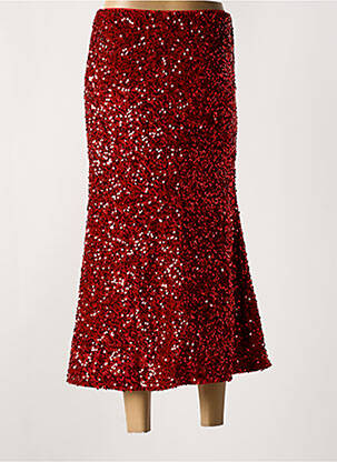 Jupe longue coupe droite rouge CIVICO 1 femme