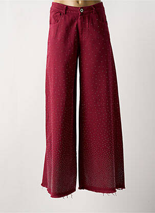 Jeans coupe large taille normale taille normale rouge CIVICO 1 femme