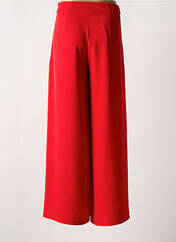 Pantalon large rouge ANGELA DAVIS pour femme seconde vue