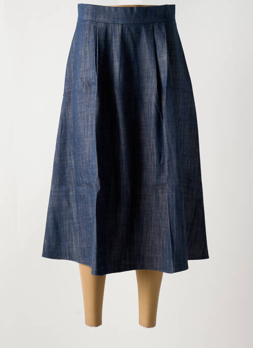 Jupe mi-longue bleu DIANA GALLESI pour femme